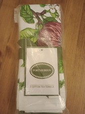 Portmeirion Pomona Design Ciffron Tea Towels  X3