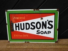 Hudson's Soap Enamel Sighn