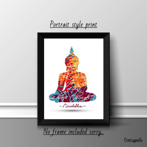 Buddha quote print poster - quote,