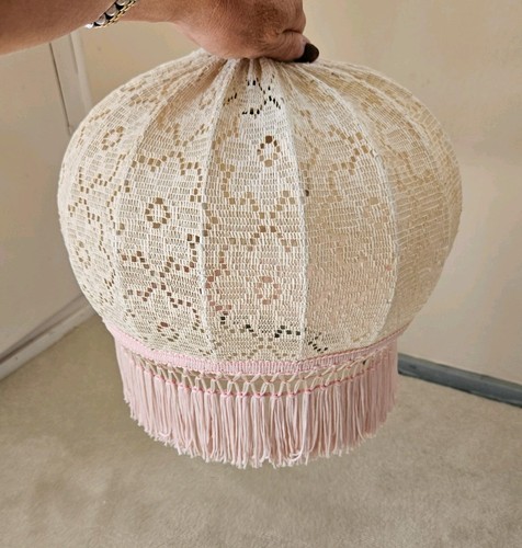 Vintage cream lace fabric - vintage,