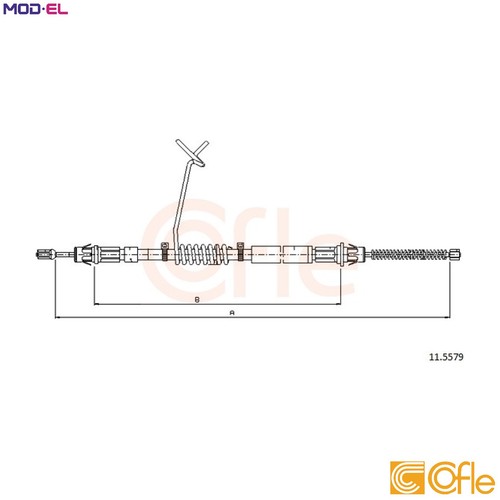 Cable pull parking - pull, brake