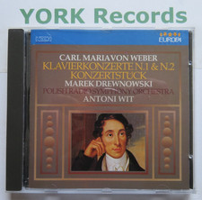 WEBER - Piano Concertos No 1 & 2 DREWNOWSKI / WIT Polish Radio SO - Ex CD Europa