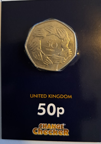 50p hands together - hands, fifty