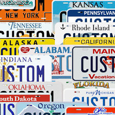 USA State Custom Aluminum Any Name Text Number Novelty Car License Plate