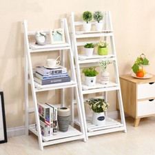 Wooden / Iron Ladder Shelf