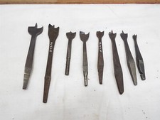 Lot 8 Graduated Center Point Brace Drill Bits Batwing Bat Wing Marples Hilger
