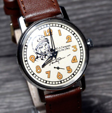 Vintage Men's Watch Pobeda Yuri Gagarin Soviet Wristwatch USSR Serviced