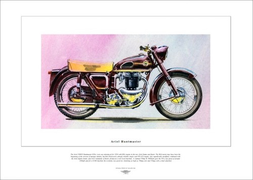 Ariel huntmaster motor cycle - motor,