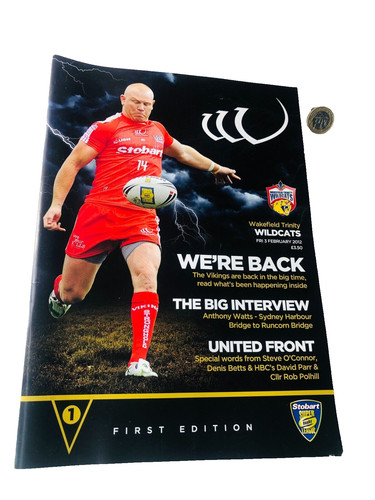 Rugby programme widnes vikings - rugby,