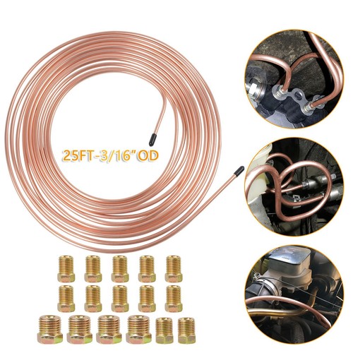 25ft copper brake pipe - brake, hose