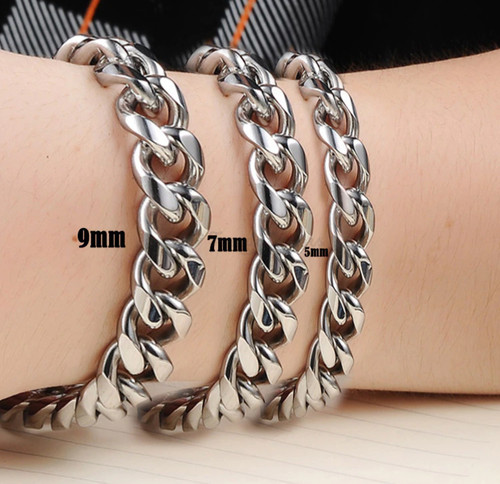 Thick wide silver mens sturdy - thick,