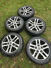 5 x 18" GENUINE WOLFRACE FORD TRANSIT CUSTOM LIMITED SPORT ALLOYS WHEELS TYRES