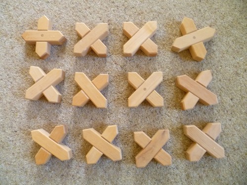 Bauspiel natural wooden blocks - wooden,
