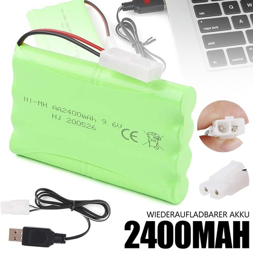 2400mah nimh rechargeable - 9.6v,