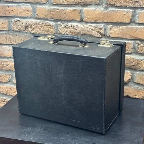 Mid century black - black, rexine
