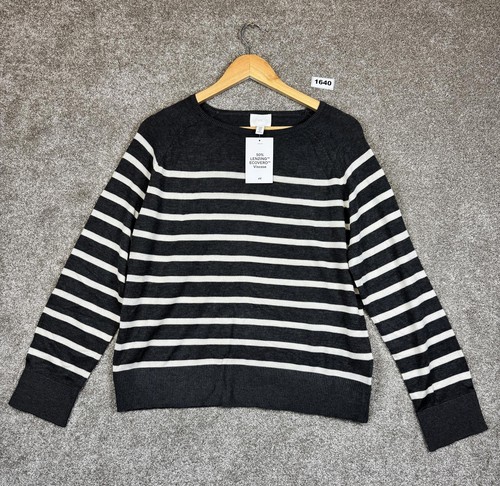 Black and white striped - white,