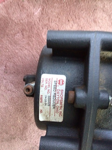 Shopsmith speed reducer - shopsmith,