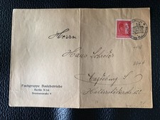 Letter Berlin Hitler Birthday stamp special cancel Mi 664 brief Fuhrer 1938