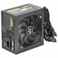 650W ATX Power Supply Desktop PC PSU 1x 120mm Quiet Fan Black