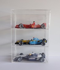 1:18 Scale Model F1 Cars Display Case for Three Acrylic Wall mount