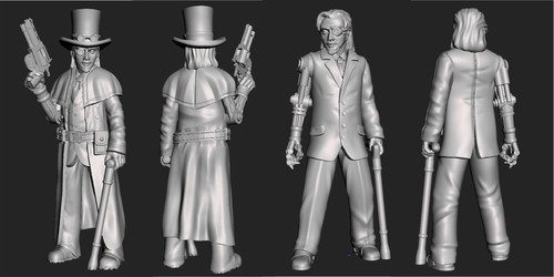 Steampunk gunslinger gentleman - steampunk,