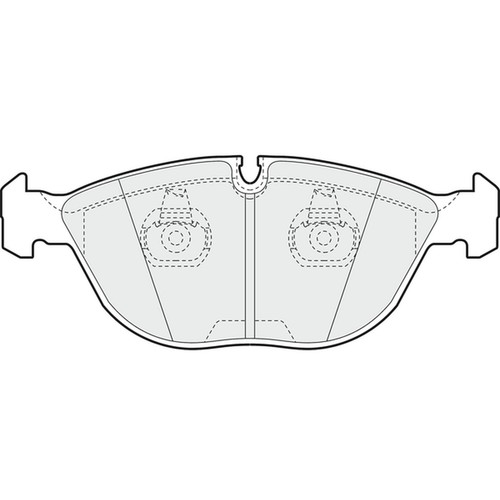 Brake pads set - for, mercedes