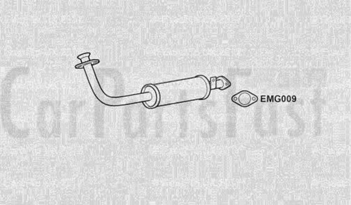 Front pipe silencer box - pipe,