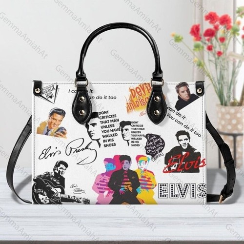 Elvis presley leather handbag - elvis,