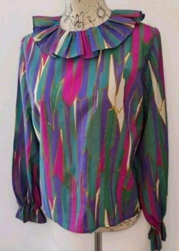 Vintage 70s blouse purple - vintage,