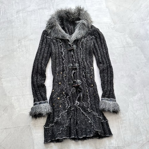 Gothic punk faux - faux, fur