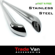 VAUXHALL VIVARO SIDE BARS SPORTLINE 2014-19 STAINLESS STEEL LWB SECONDS D1269
