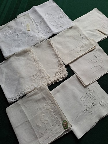 Lot white vintage - of, 9