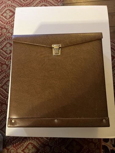 Vintage brown faux leather - vintage, 33