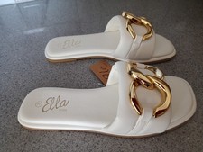 Ella White Capri Sandal /