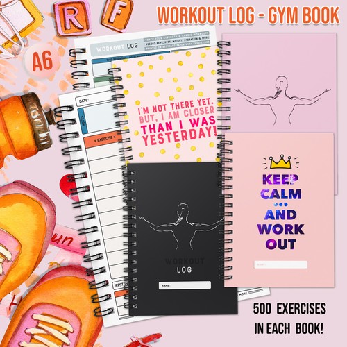 Workout log gym buddy book - workout, log/gym