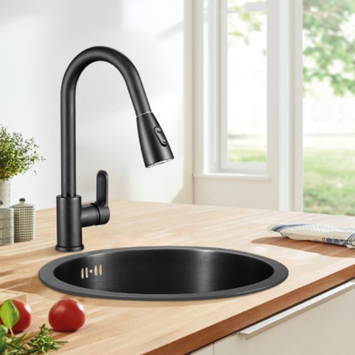 Mini round kitchen sink - round,