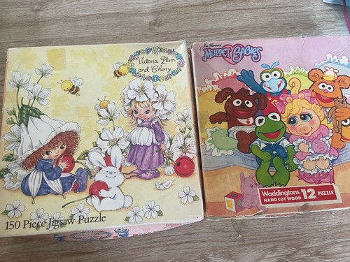 Vintage 1980s jigsaw puzzles - vintage,