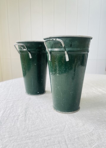 Pair antique vintage gal - pair,