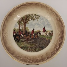JFHerring Sen. Royal Worcester Spode Palissy Plate. Hunting Scenes Well cleared