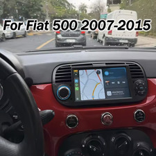 For Fiat 500 2007-2015 Apple Carplay Android auto Car Stereo Radio GPS Navi BT