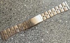 Vintage SS Seiko Japan Fish Bone Bracelet 20mm end links