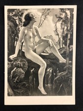 Postcard erotic artist card -