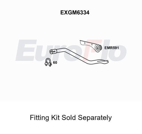 Rear muffler silencer insert - rear,