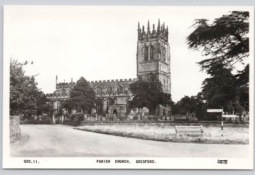 Postcard parish church - parish,