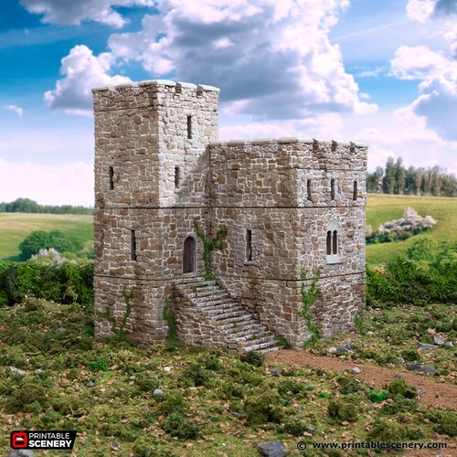 Norman stone fort tabletop - stone,