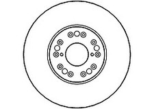 FRONT BRAKE DISC FOR LEXUS