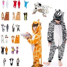 Unisex Kids Kigurumi Funny Animal Character 1Onesie1 Loungewear Costume Fleeces
