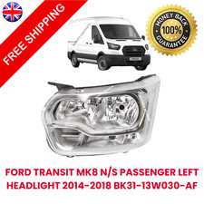 FORD TRANSIT MK8 N/S PASSENGER LEFT HEADLIGHT 2014-2018 BK31-13W030-AF