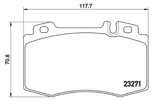 Branded brake pad set front - pad,