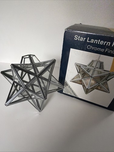 Glass star pendant light